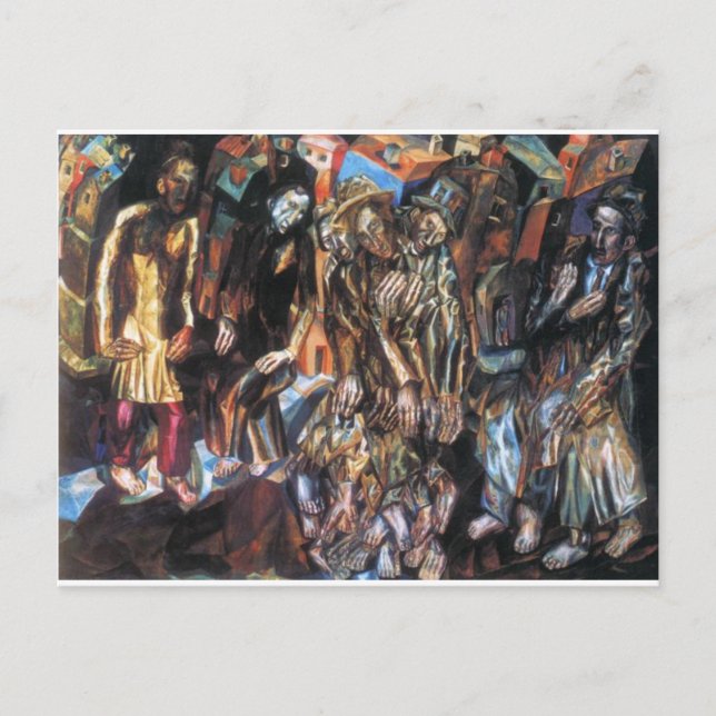 Postal Renacimiento del pueblo por Pavel Filonov (Anverso)