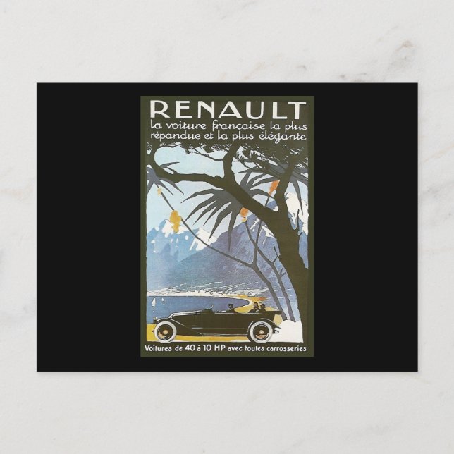 Postal Renault (Anverso)