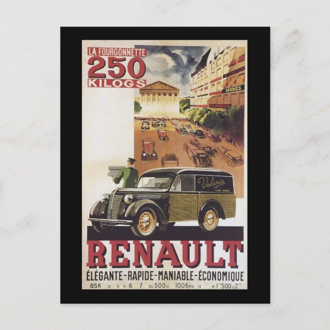 Postal Renault (Anverso)