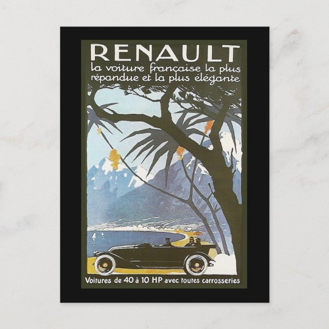 Postal Renault (Anverso)