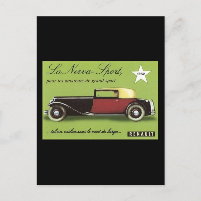 Postal Renault (Anverso)
