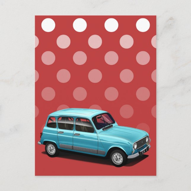 Postal Renault 4L (Anverso)
