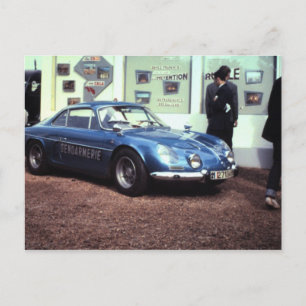 Postal Renault alpino en Le Mans 1968