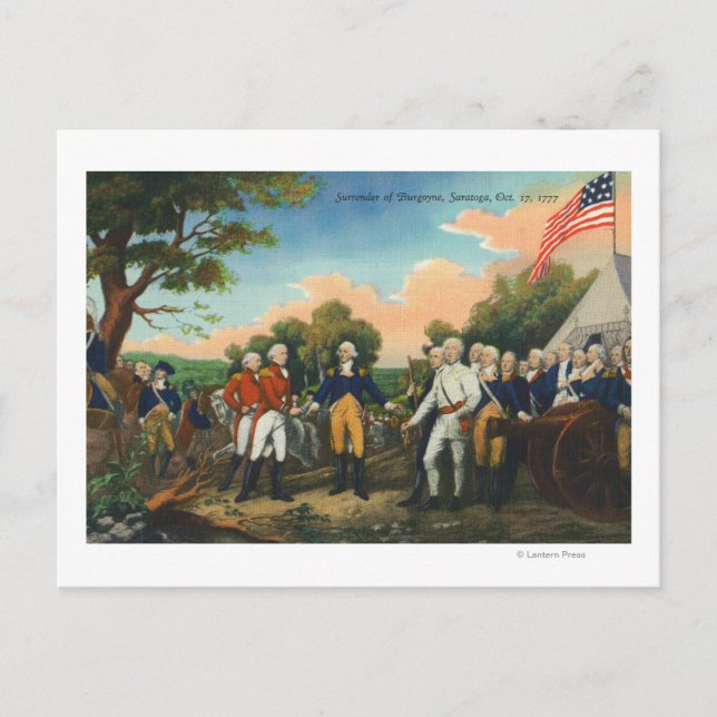Postal Rendición de Burgoyne (Anverso)
