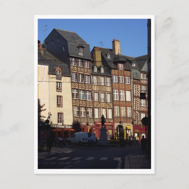 Postal Rennes, Francia (Anverso)