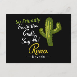 Postal Reno Cactus Funny Retro