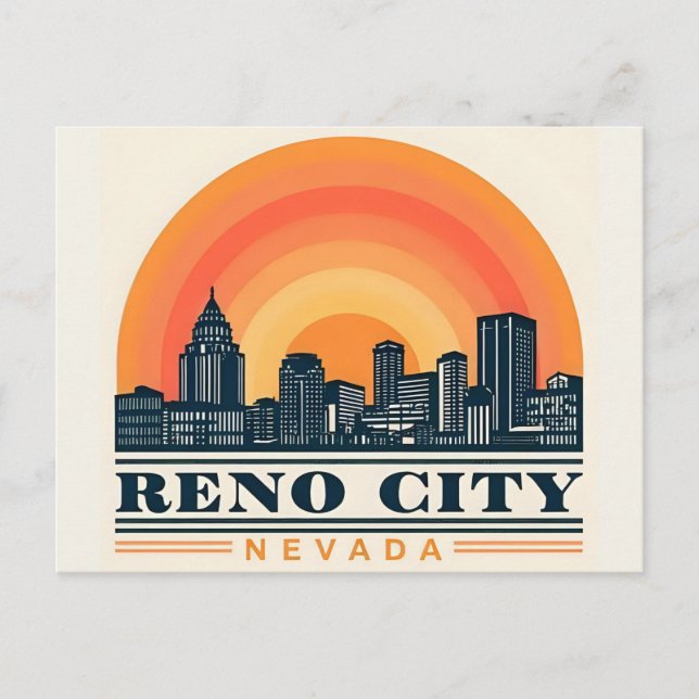 Postal Reno City Nevada (Anverso)