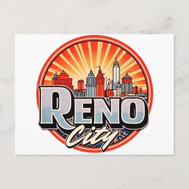 Postal Reno City Nevada (Anverso)