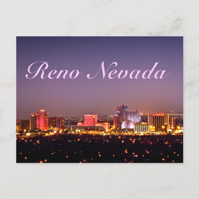 Postal Reno Glows Postcard (Anverso)