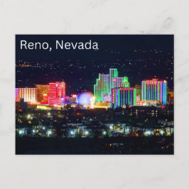 Postal Reno, Nevada Postcard Souvenir City
