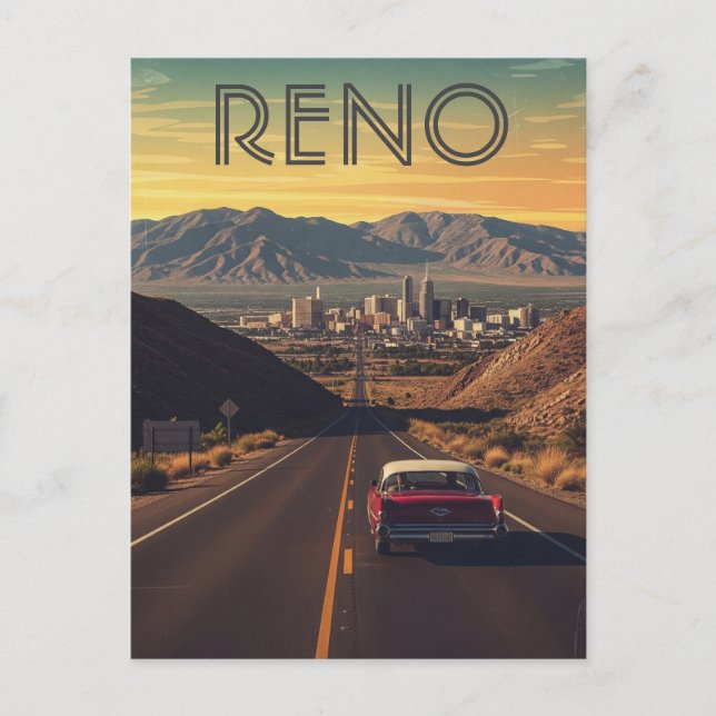 Postal Reno Nevada Travel (Anverso)