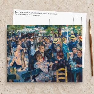 Postal Renoir - Baile en Le Moulin de la Galette