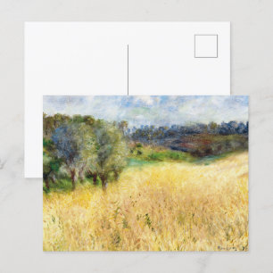 Postal Renoir - Bella Artes de campo de trigo