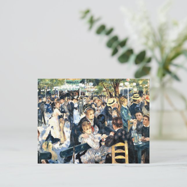 Postal Renoir - Danza en Le Moulin de la Galette (Anverso de pie)