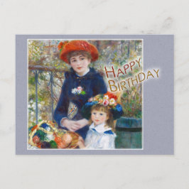 Postal Renoir Dos hermanas CC0398 Cumpleaños