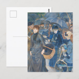 Postal Renoir - El arte Fin de los paraguas