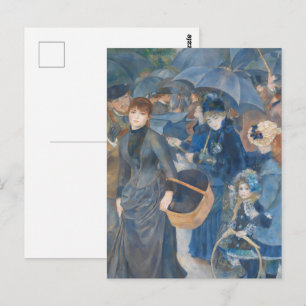 Postal Renoir - El arte Fin de los paraguas