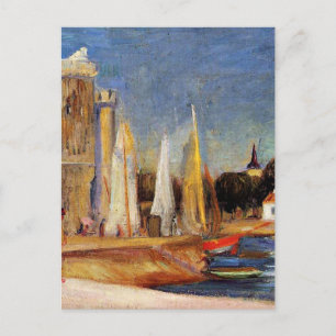 Postal Renoir - El puerto de Rochelle