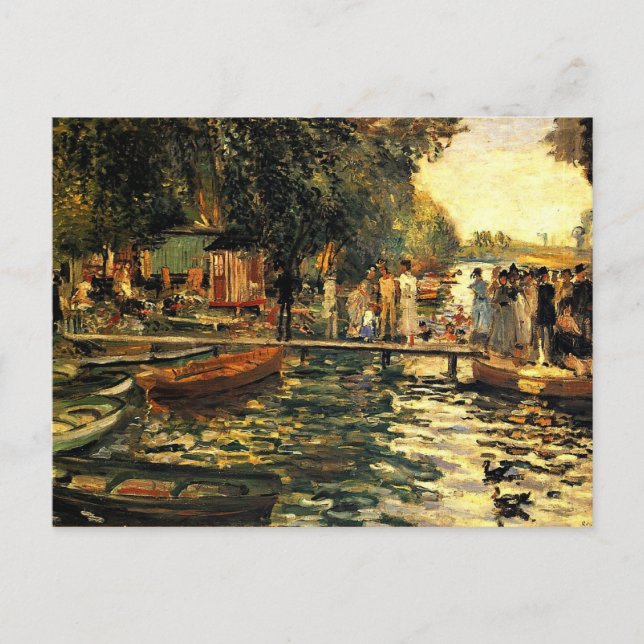 Postal Renoir - La Grenouillere (Anverso)