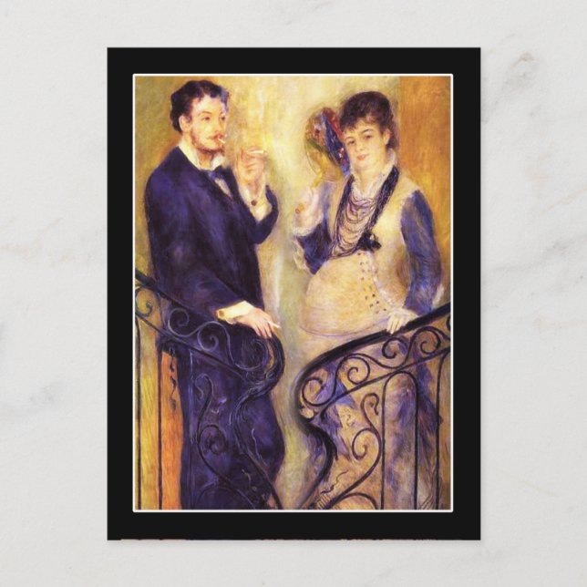 Postal Renoir La Pareja Esperanzada (Anverso)