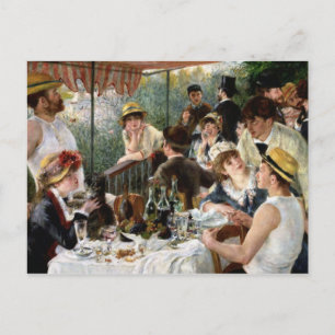 Postal Renoir: Luncheon del Fiesta de Boating