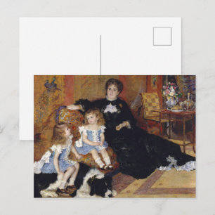 Postal Renoir - Madame y sus hijos, Bella Artes de perro
