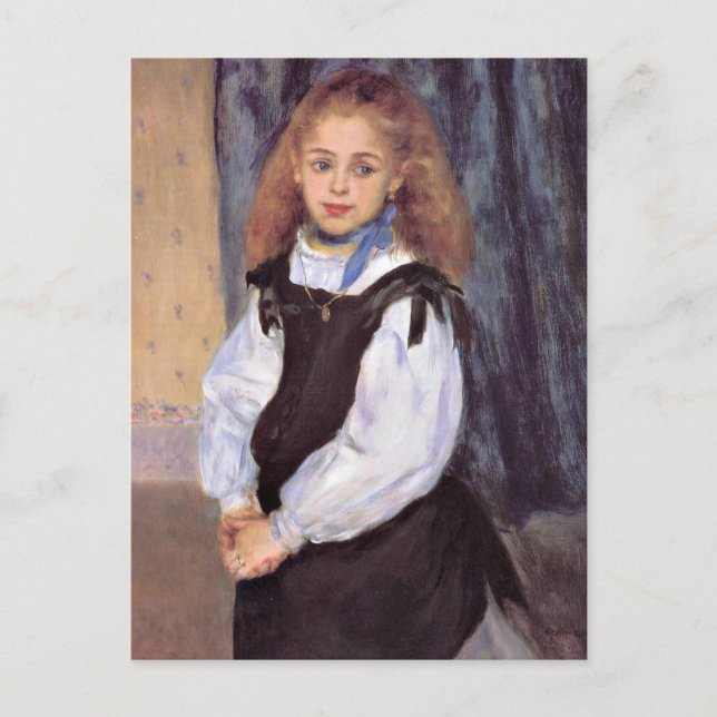 Postal Renoir - Mademoiselle Legrand (Anverso)