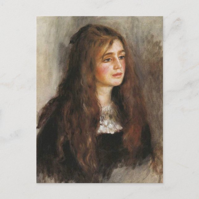 Postal Renoir "Retrato de Julie Manet" (Anverso)
