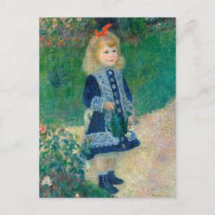 Postal Renoir "Un Chica con una lata de agua"