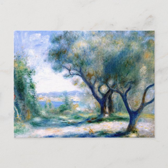 Postal Renoir - Vista de Mourillon (Anverso)