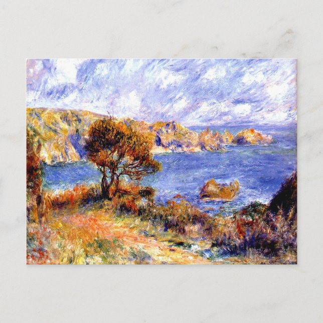 Postal Renoir - Vista en Guernsey (Anverso)