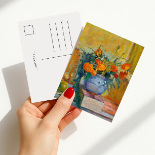 Postal Renoncules au Vase Bleu   Pierre Bonnard
