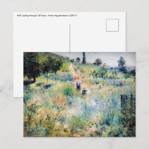 Postal Renovación - Camino que conduce a través de la hie