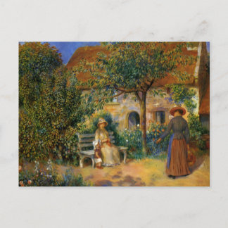 Postal Renovación: Escena del jardín en Bretaña