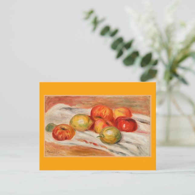 Postal Renovación: manzanas, Naranjas y lemas (Anverso de pie)