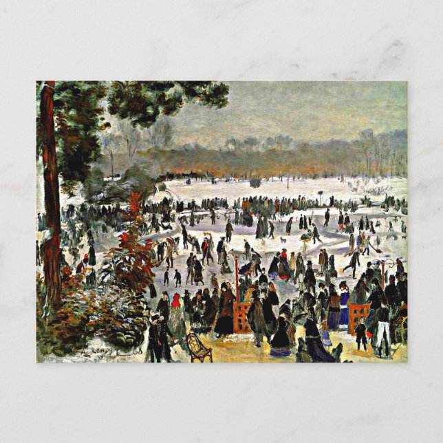 Postal Renovación - Skaters en el Bois de Boulogne-1868 (Anverso)