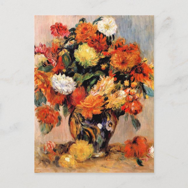 Postal Renovación - Vase de flores, 1884 (Anverso)