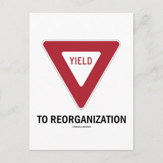 Postal Rentabilidad A La Reorganización (Humor De Rótulo 