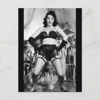 Postal Rentabilidad vintage/bailarina de Risqué