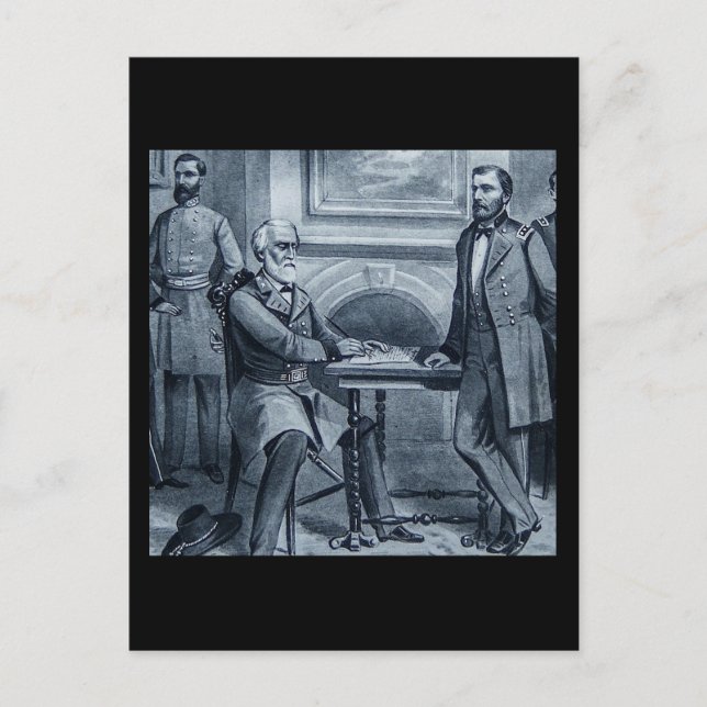 Postal Renuncia de Lee en Appomattox 1865 (Anverso)