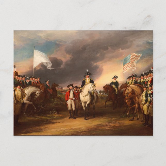 Postal Renuncia de Lord Cornwallis por John Trumbull 1820 (Anverso)
