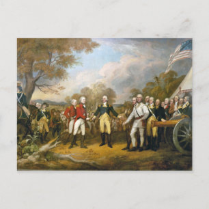 Postal Renuncia del General Burgoyne por John Trumbull