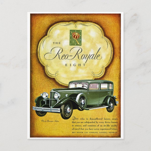Postal Reo Royale Eight (Anverso)