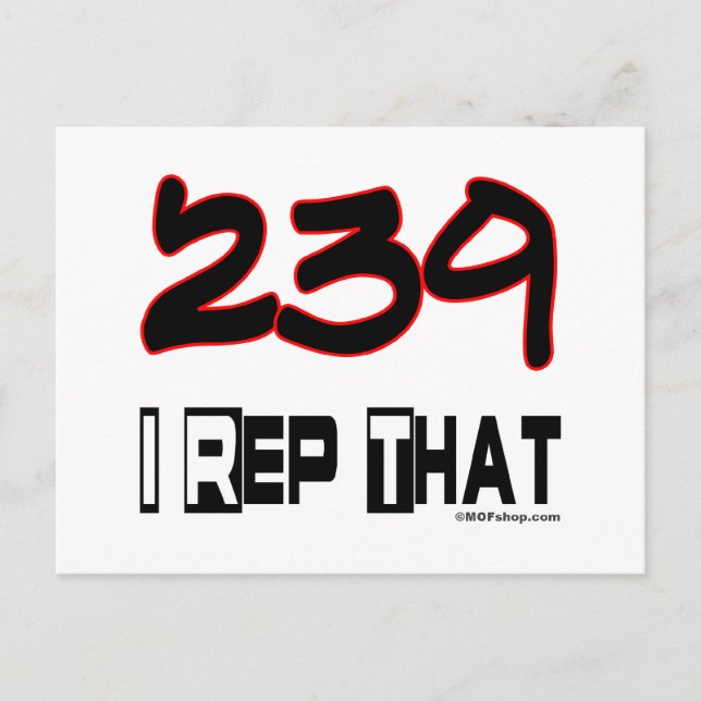 Postal Rep Ese Código De Área 239 (Anverso)