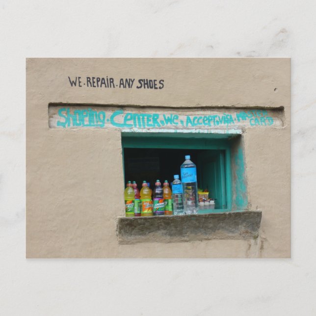 Postal reparación de zapatos (Anverso)