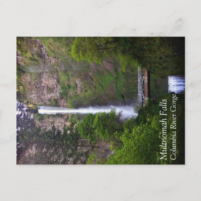 Postal Reparación del puente de las cataratas de Multnoma (Anverso)