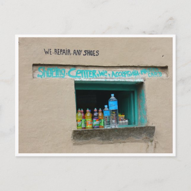 Postal reparar los zapatos (Anverso)