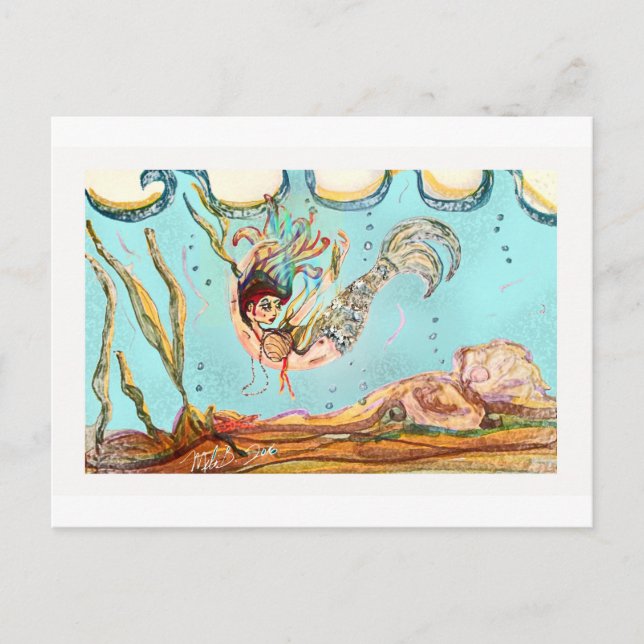 Postal Repercusiones de la sirena (Anverso)