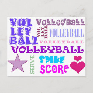 Postal Repetición del voleibol
