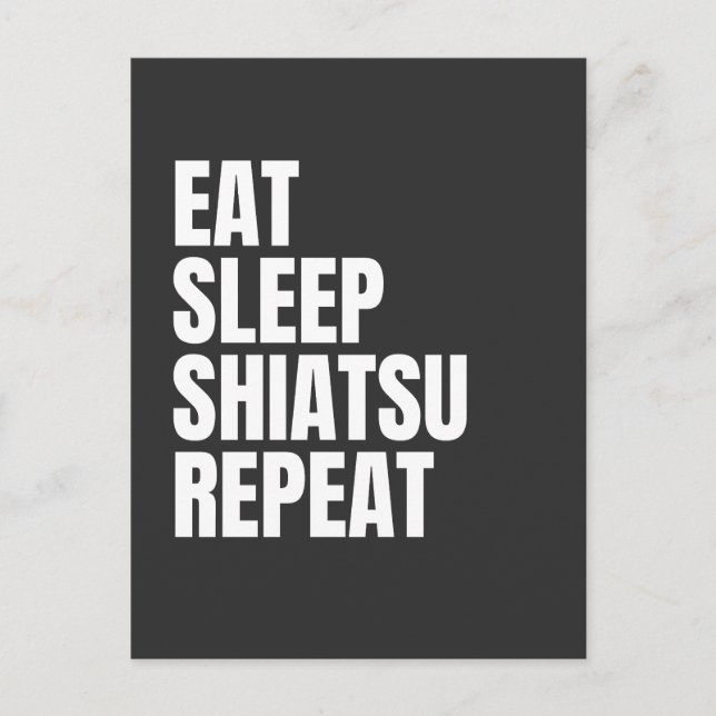 Postal repetir el sueño shiatsu (Anverso)